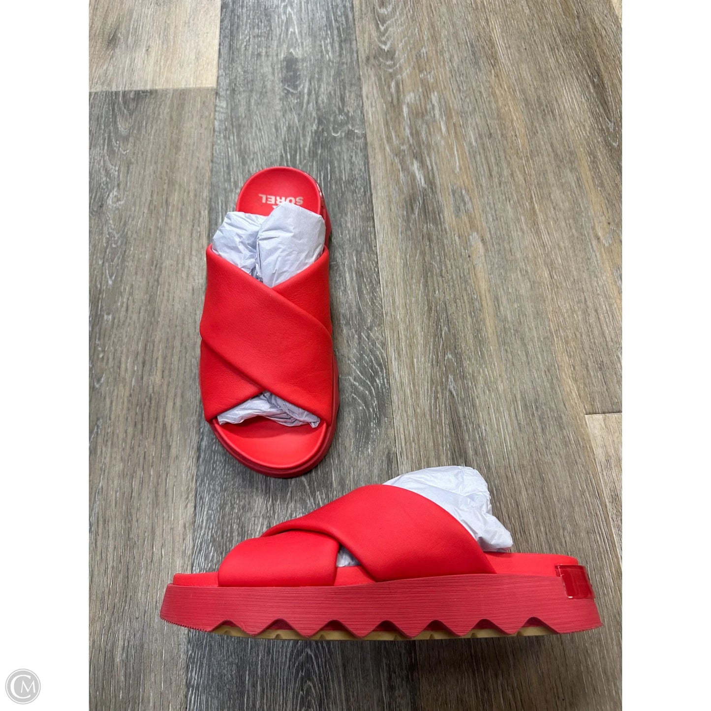 Sandals Flats By Sorel In Red, Size: 8