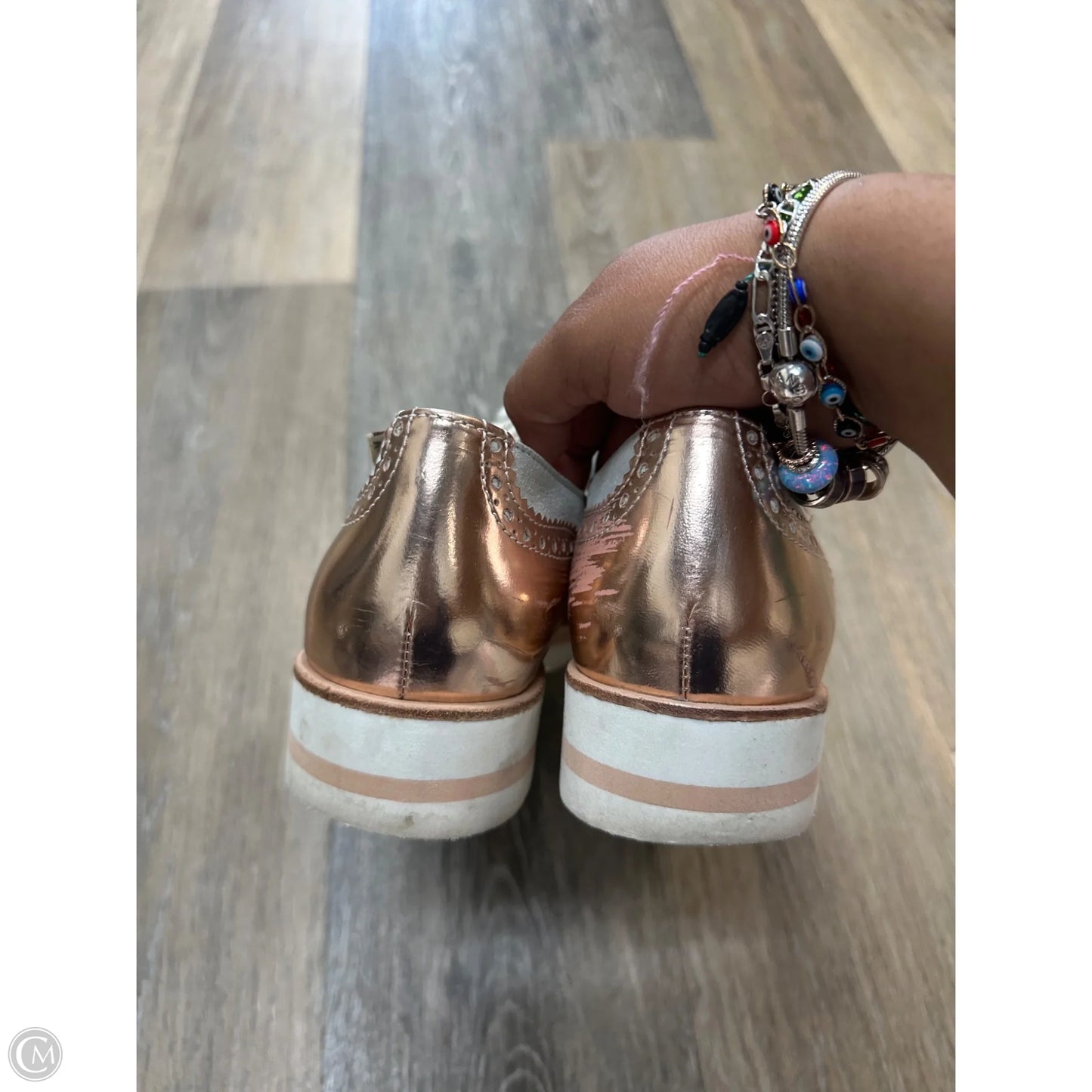 Shoes Flats By Mephisto In Rose Gold, Size: 8.5