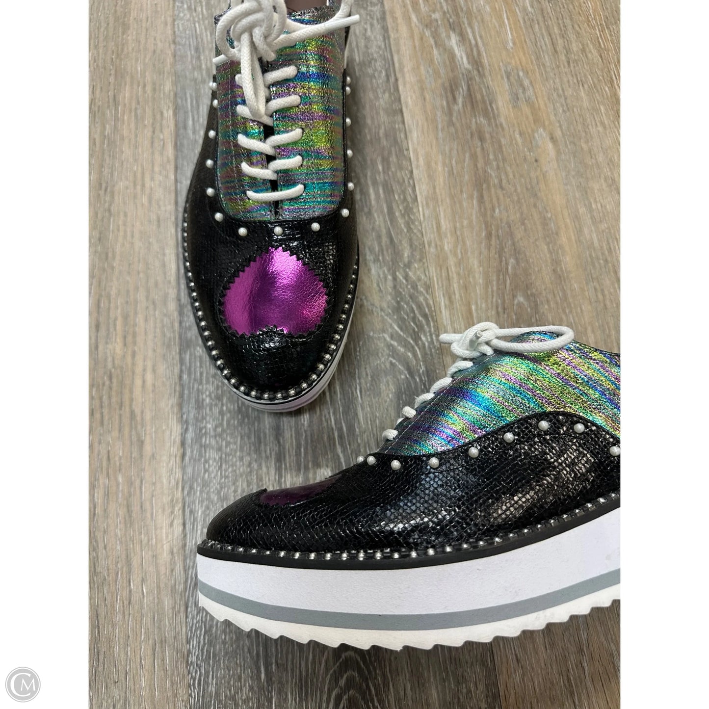 Shoes Flats By Betsey Johnson In Multi-colored, Size: 9