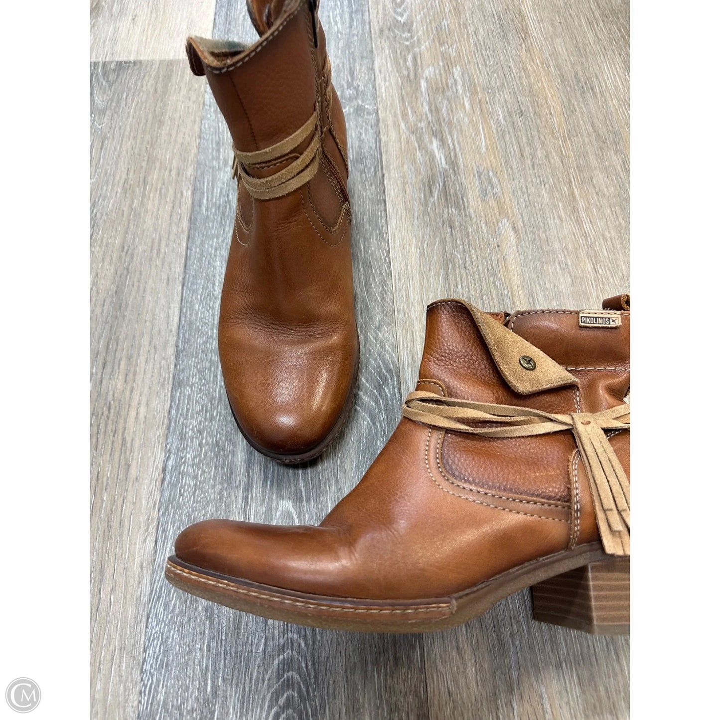 Boots Ankle Heels By Pikolinos In Brown, Size: 8.5