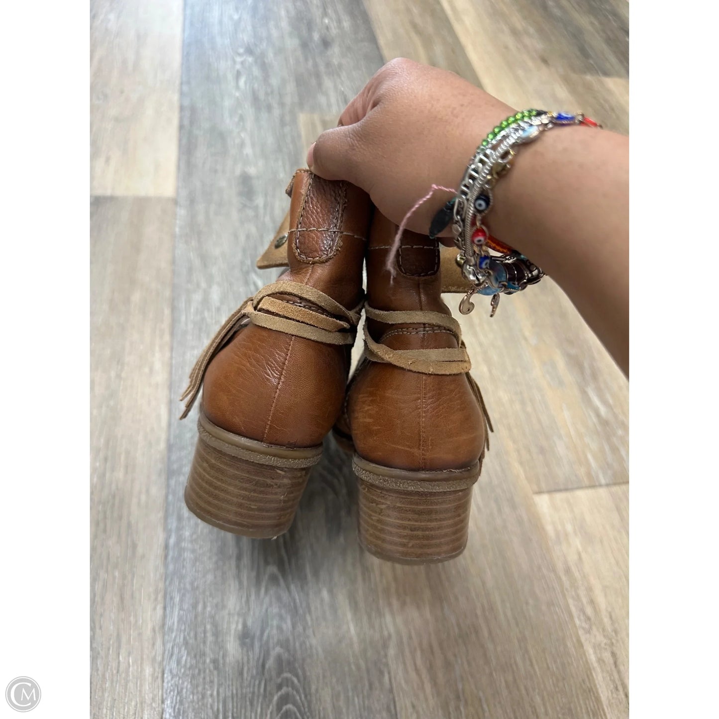 Boots Ankle Heels By Pikolinos In Brown, Size: 8.5