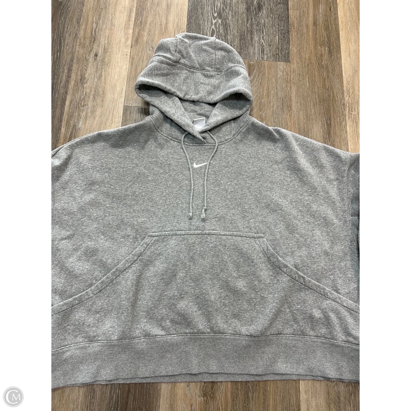 Athletic Sweatshirt Hoodie By Nike Apparel In Grey, Size: Xxl