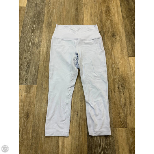 Athletic Capris By Lululemon In Purple, Size: 8