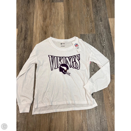 *Athletic Top Long Sleeve By NFL In White, Size: M