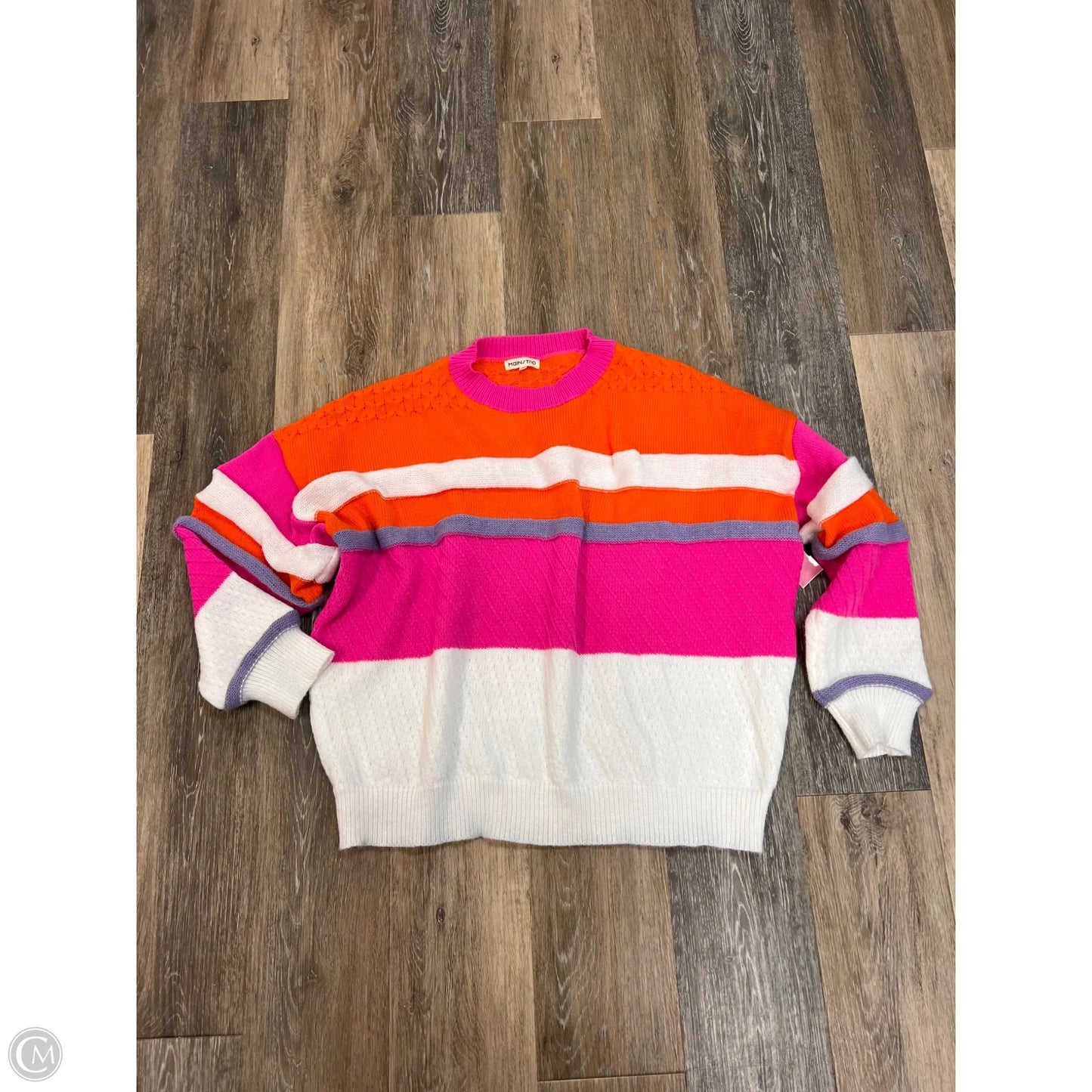 Sweater By Main Strip In Striped Pattern, Size: M