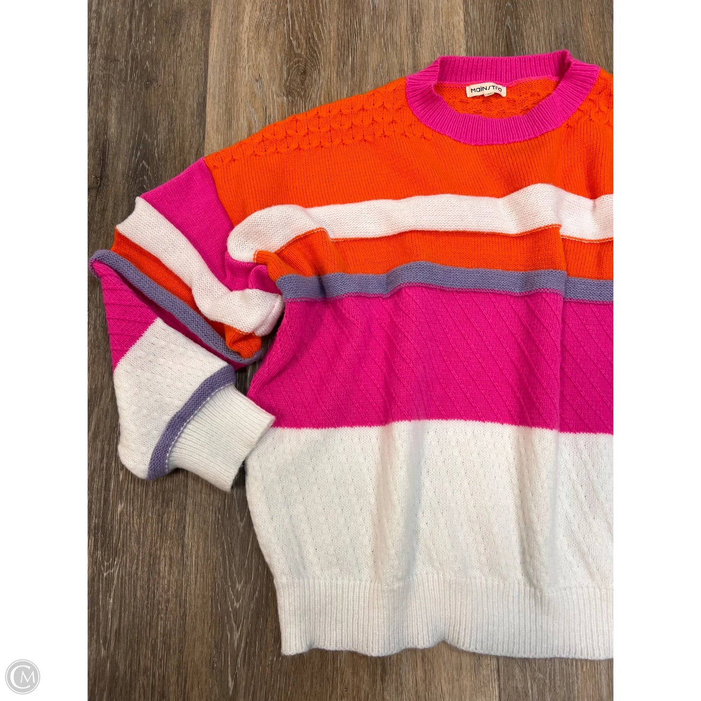 Sweater By Main Strip In Striped Pattern, Size: M