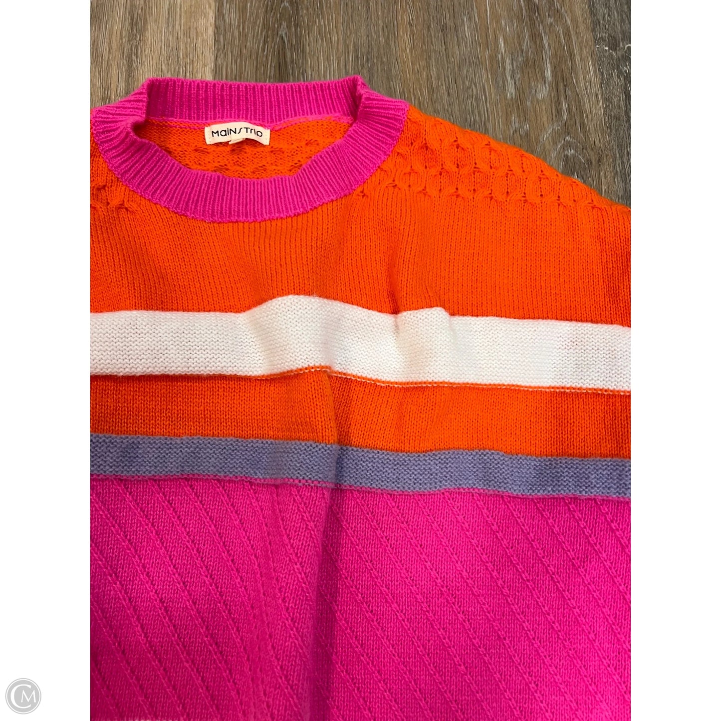 Sweater By Main Strip In Striped Pattern, Size: M