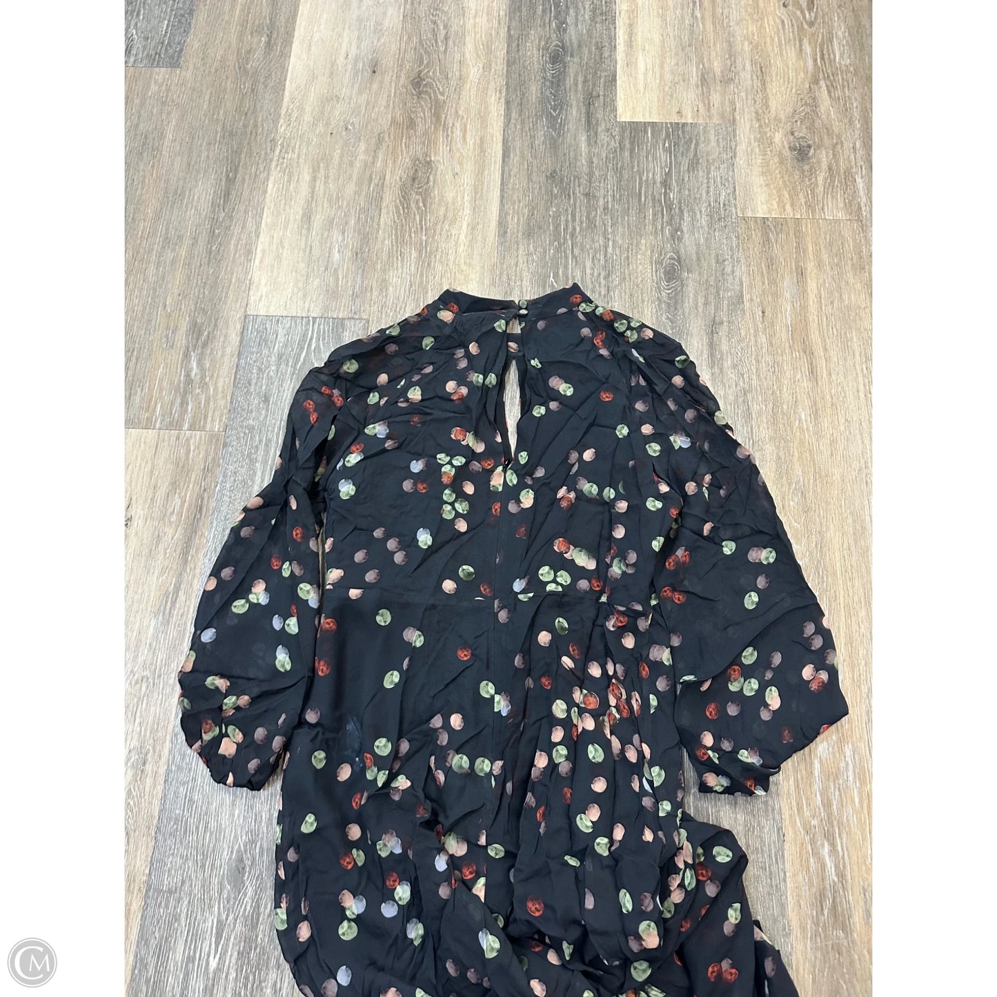 Dress Party Long By Massimo Dutti In Polkadot Pattern, Size: 8