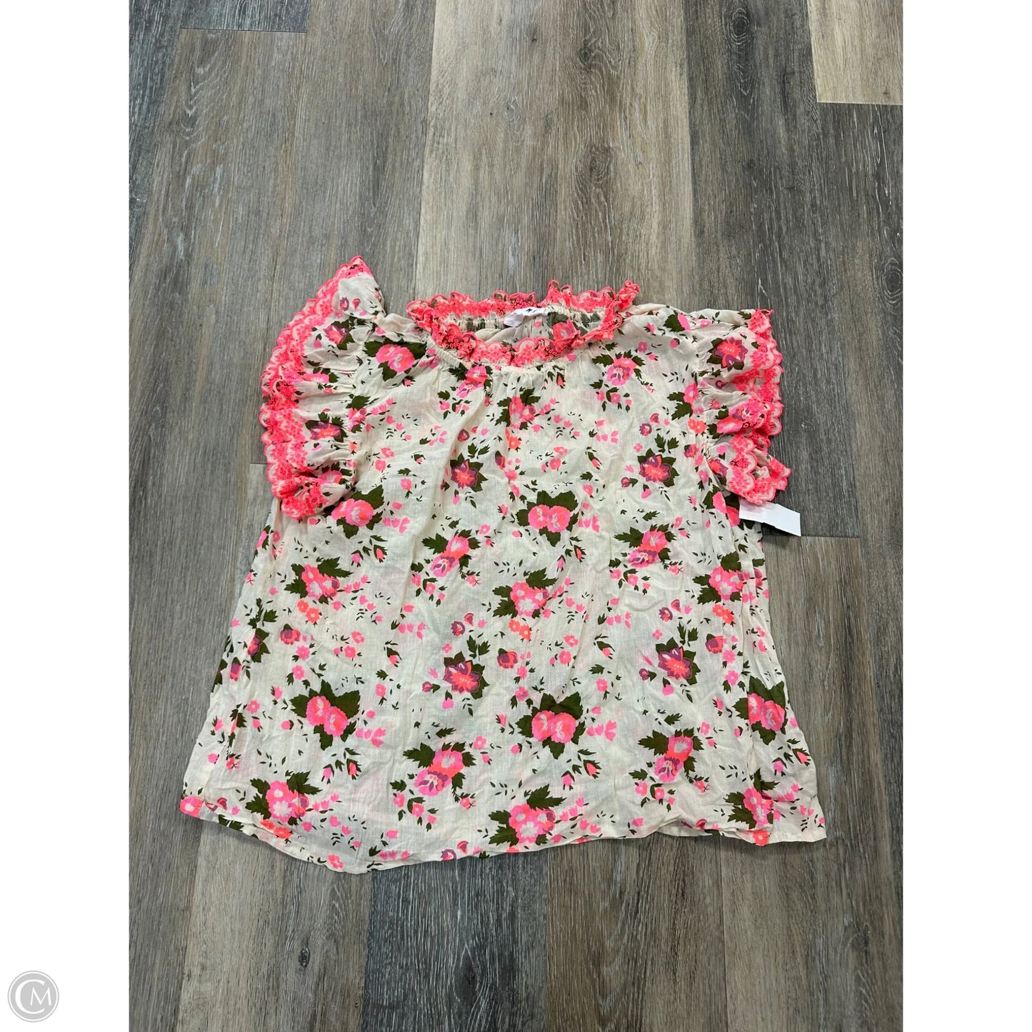 Blouse Short Sleeve By Thml In Floral Print, Size: S