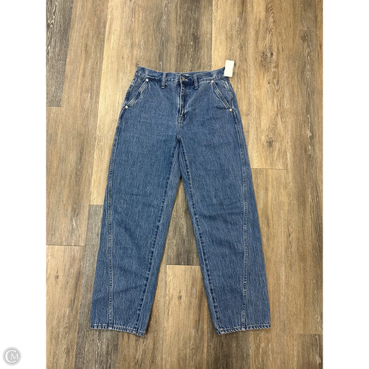 Jeans Straight By Madewell In Blue Denim, Size: 4