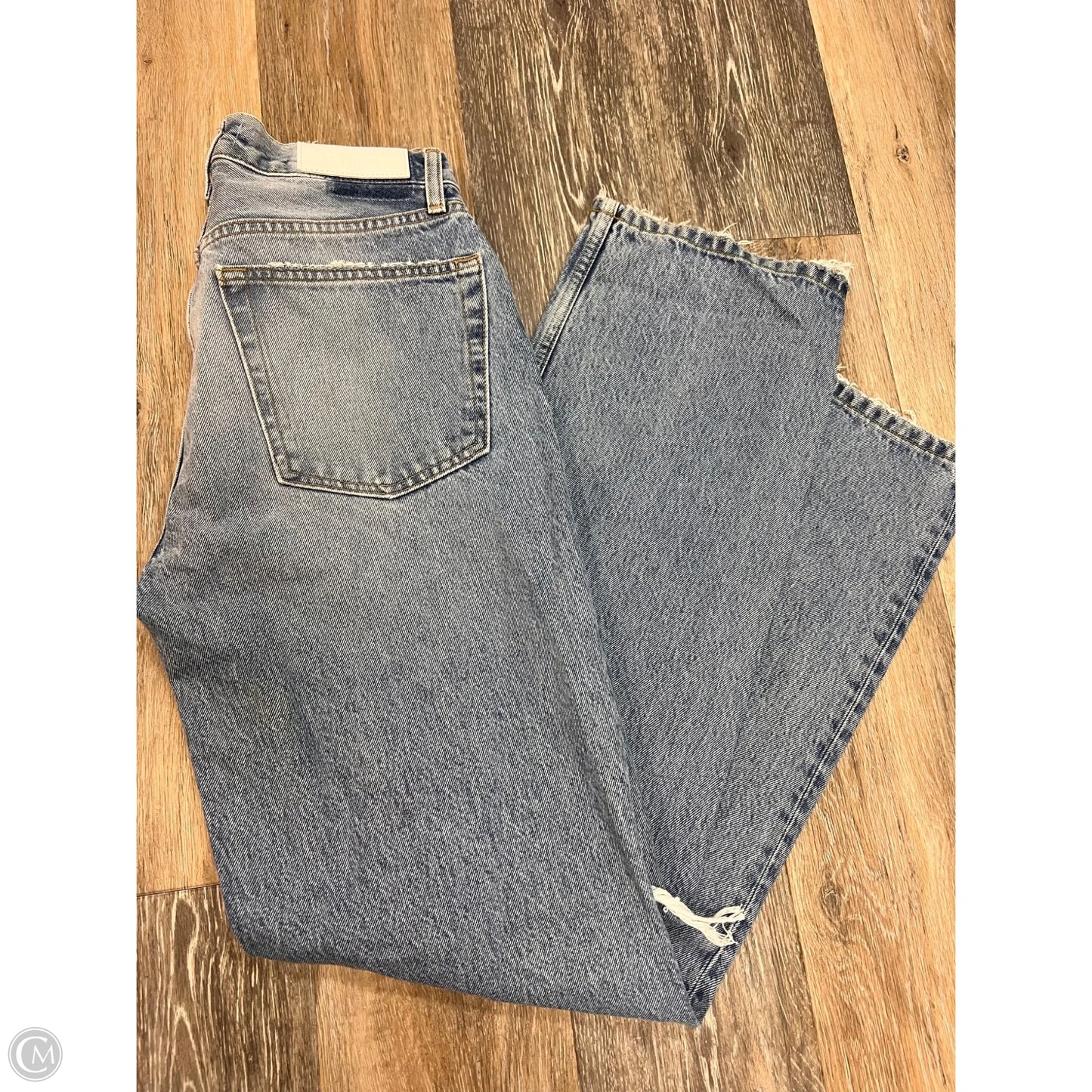 Jeans Straight By Re/Done In Blue Denim, Size: 1/25