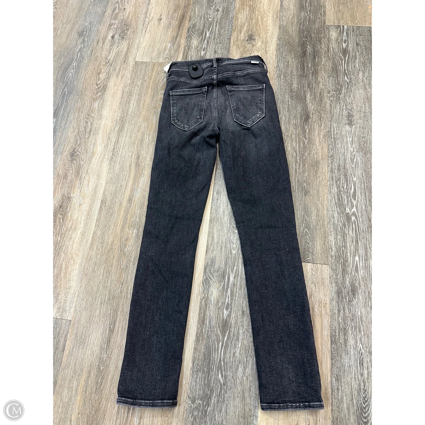 Jeans Skinny By Mother Jeans In Black Denim, Size: 0