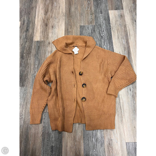 Sweater Cardigan By Free People In Tan, Size: Xs