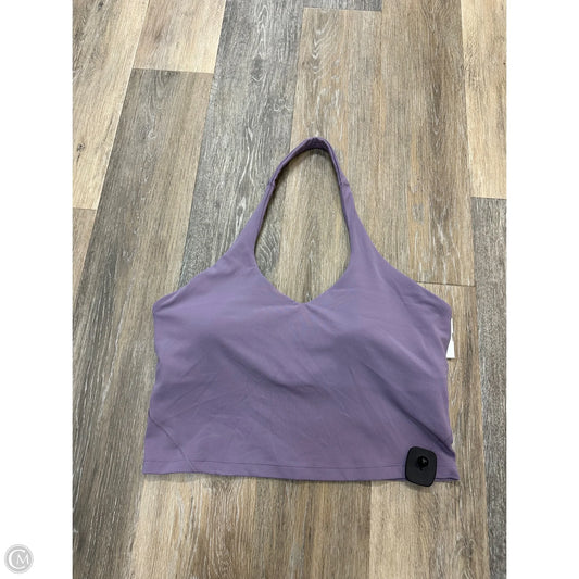 Athletic Tank Top By Lululemon In Purple, Size: 14