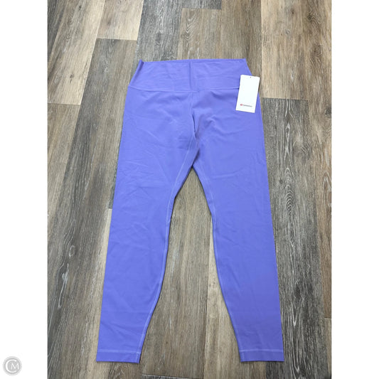 Athletic Leggings By Lululemon In Purple, Size: 14