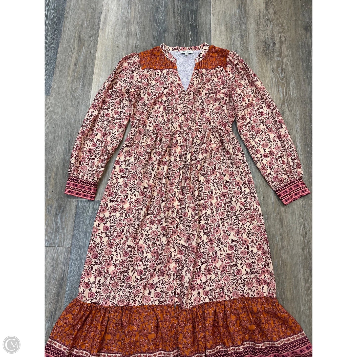 Dress Casual Maxi By Mila Mae In Floral Print, Size: S