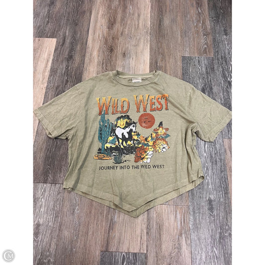 -Top Short Sleeve By Modish Rebel In Green, Size: Xl
