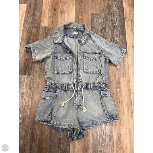 Romper By We The Free In Blue Denim, Size: Xl