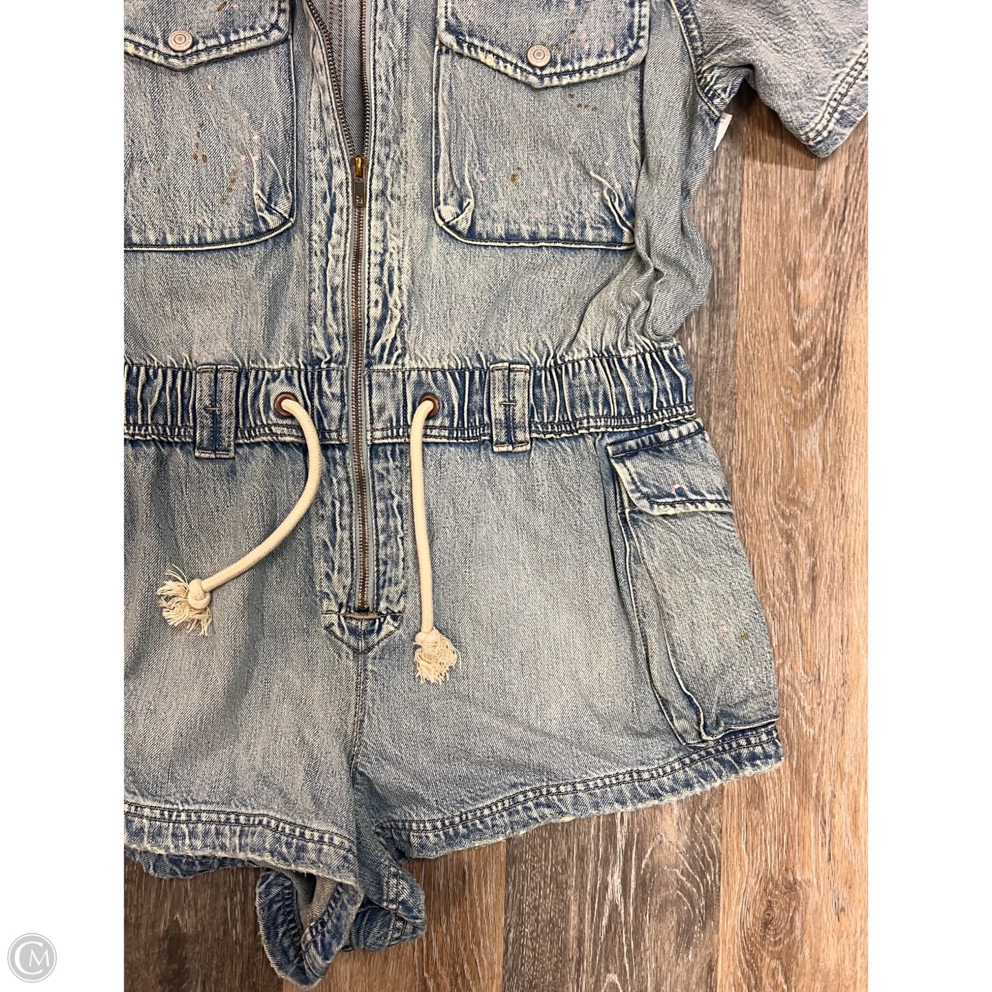 Romper By We The Free In Blue Denim, Size: Xl