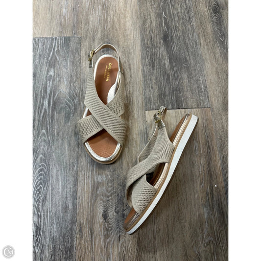 Sandals Flats By Cole-haan In Gold, Size: 7.5