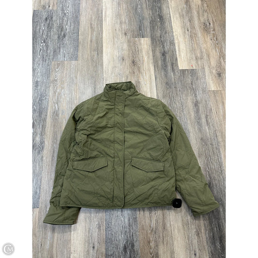 Jacket Puffer & Quilted By Thread And Supply In Green, Size: S