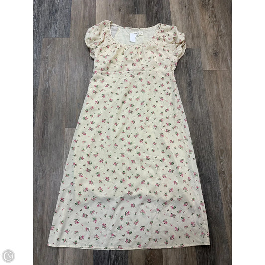 Dress Casual Maxi By Brass and Roe In Floral Print, Size: L