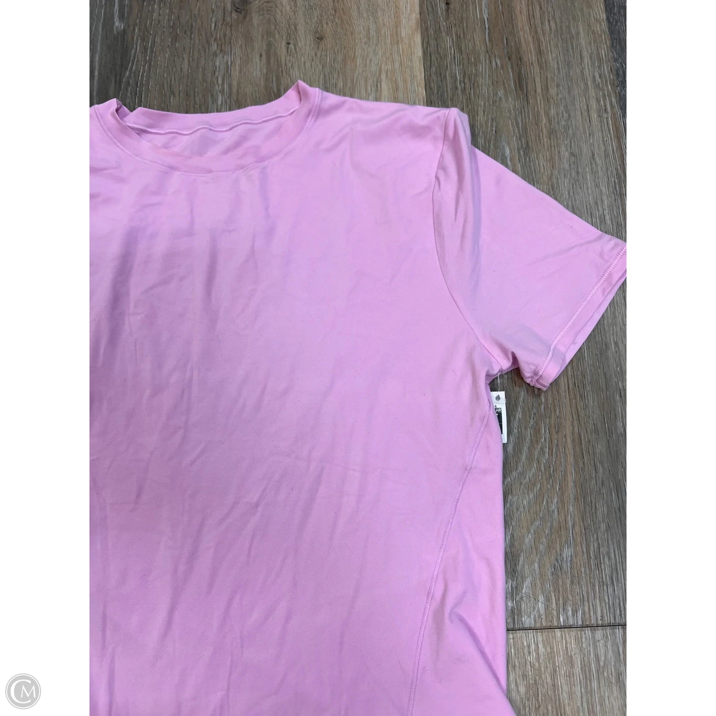 Athletic Top Short Sleeve By Lululemon In Pink, Size: Xl