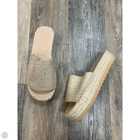 Sandals Heels Platform By Matisse In Tan, Size: 8