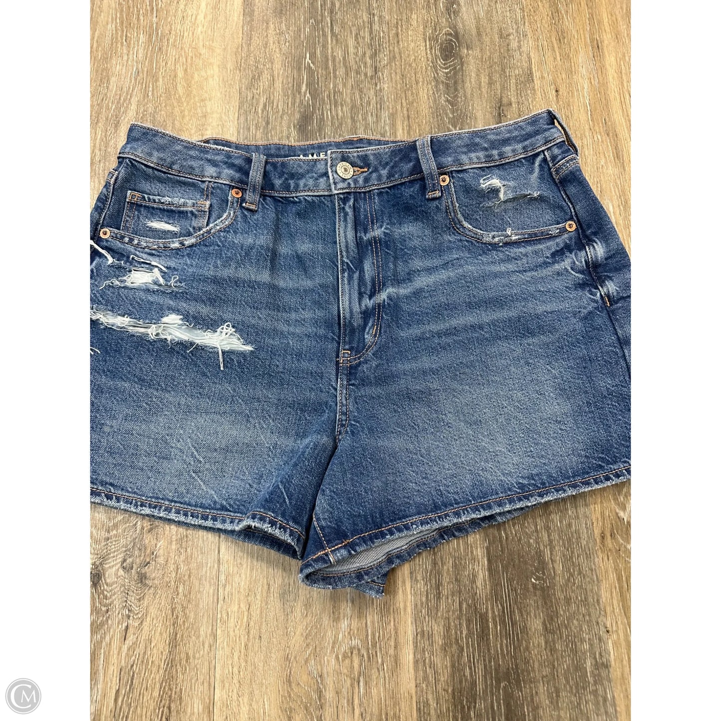 Shorts By American Eagle In Blue Denim, Size: 12