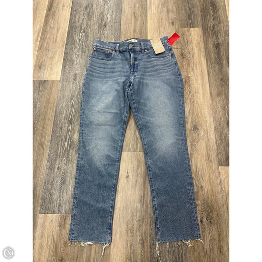 Jeans Straight By Madewell In Blue Denim, Size: 10