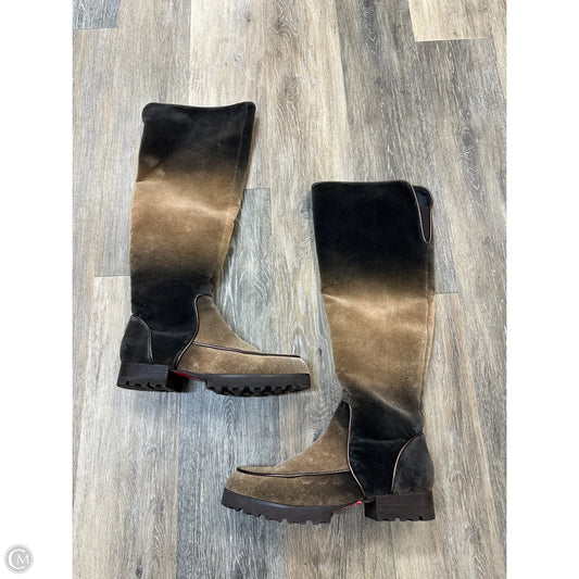 Boots Knee Heels By Donald Pliner In Brown, Size: 10
