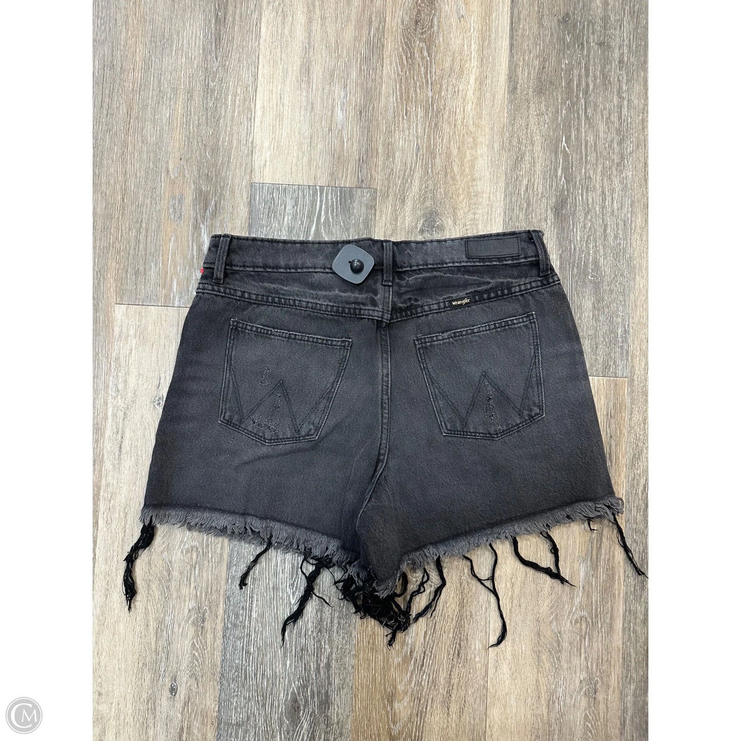 Shorts By Wrangler In Black Denim, Size: 8