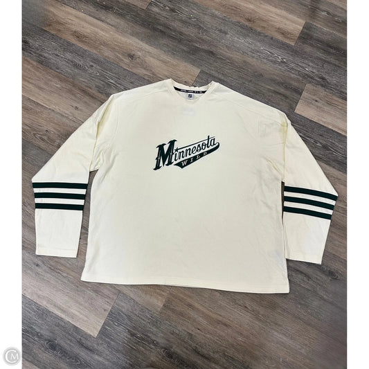 Athletic Sweatshirt Crewneck By Adidas In Cream, Size: 2x