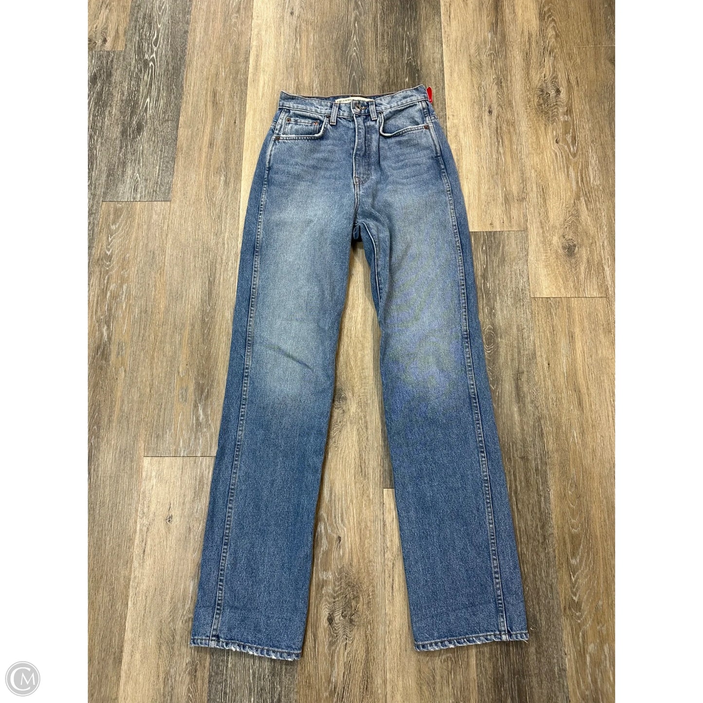 Jeans Straight By GRLFRND In Blue Denim, Size: 2
