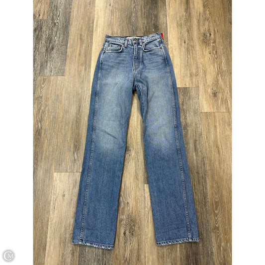 Jeans Straight By GRLFRND In Blue Denim, Size: 2