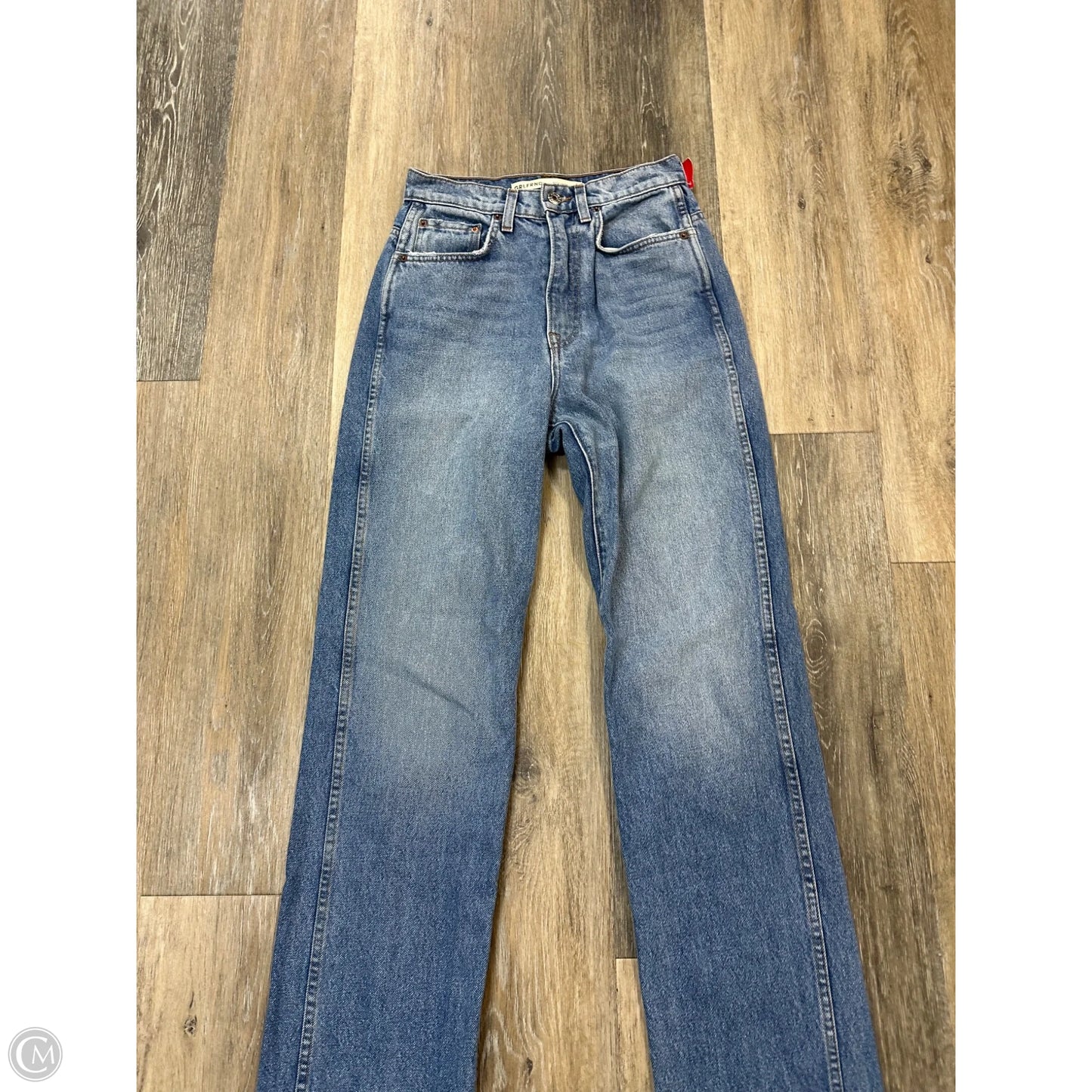 Jeans Straight By GRLFRND In Blue Denim, Size: 2