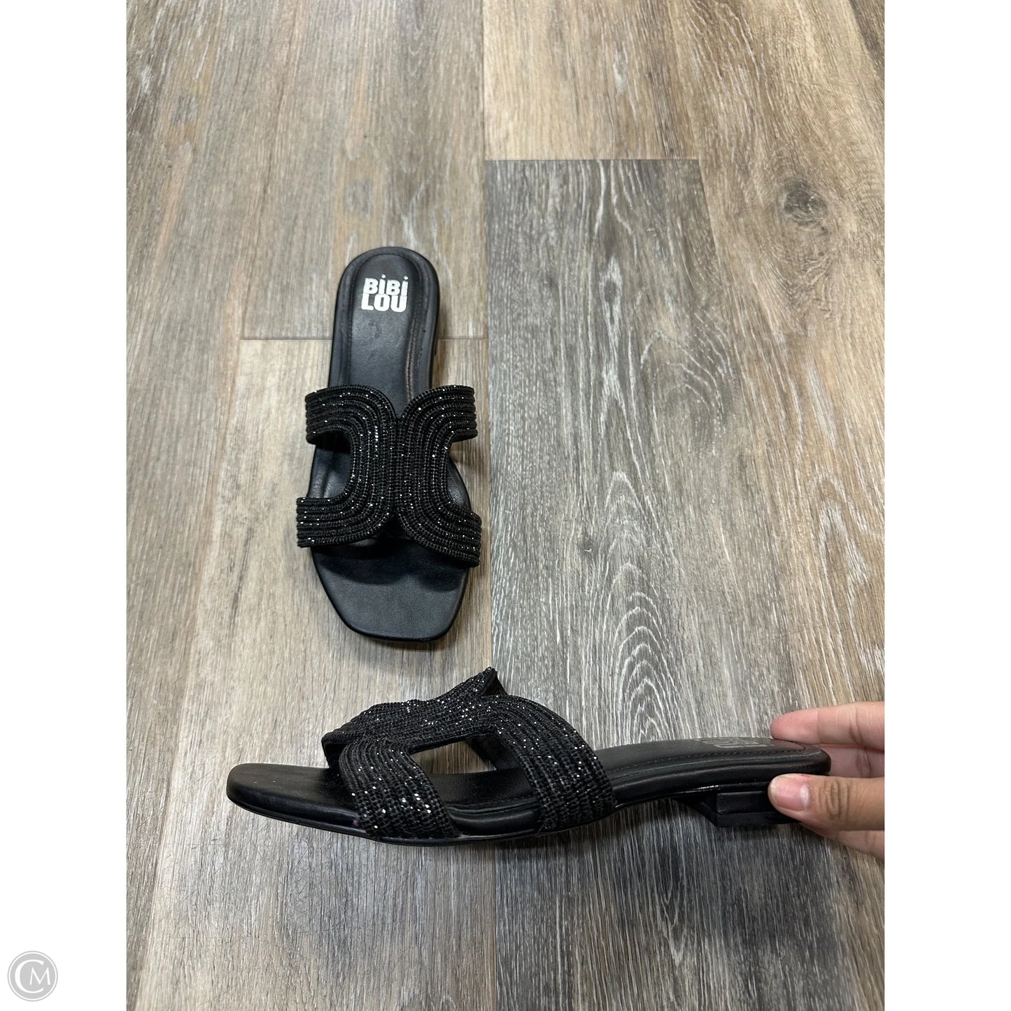 Sandals Flats By Bibi Lou In Black, Size: 7.5