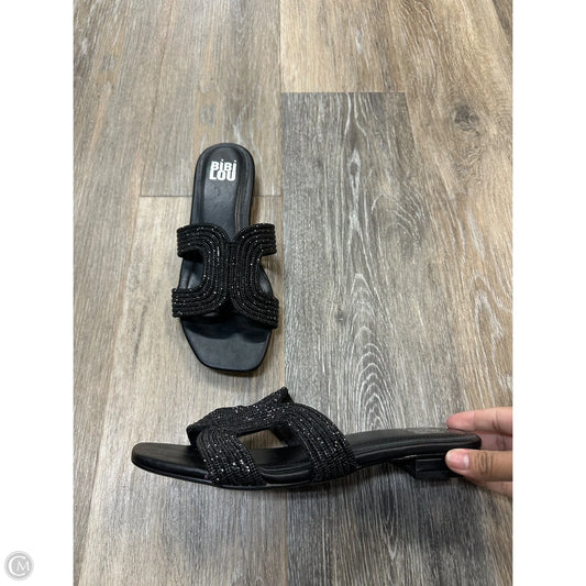 Sandals Flats By Bibi Lou In Black, Size: 7.5