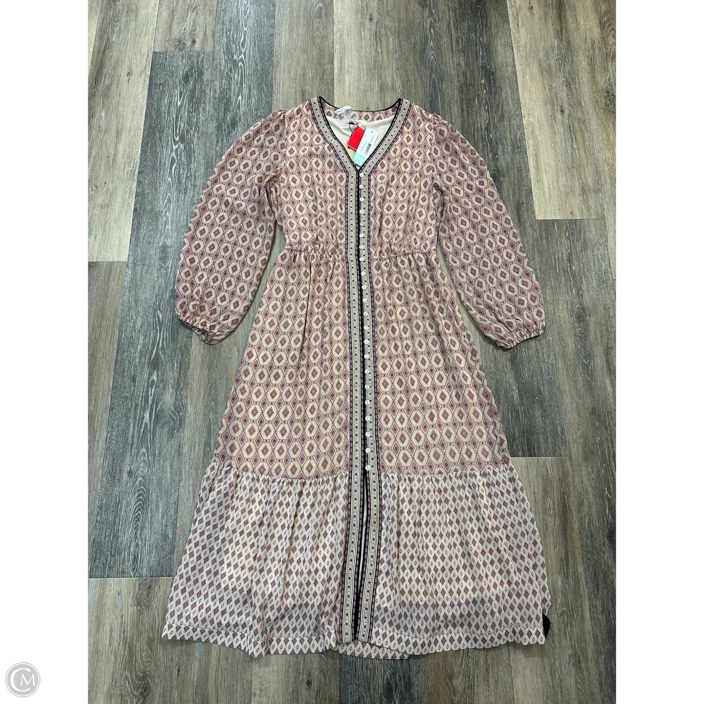 Dress Casual Maxi By Les Serein In Pink, Size: S