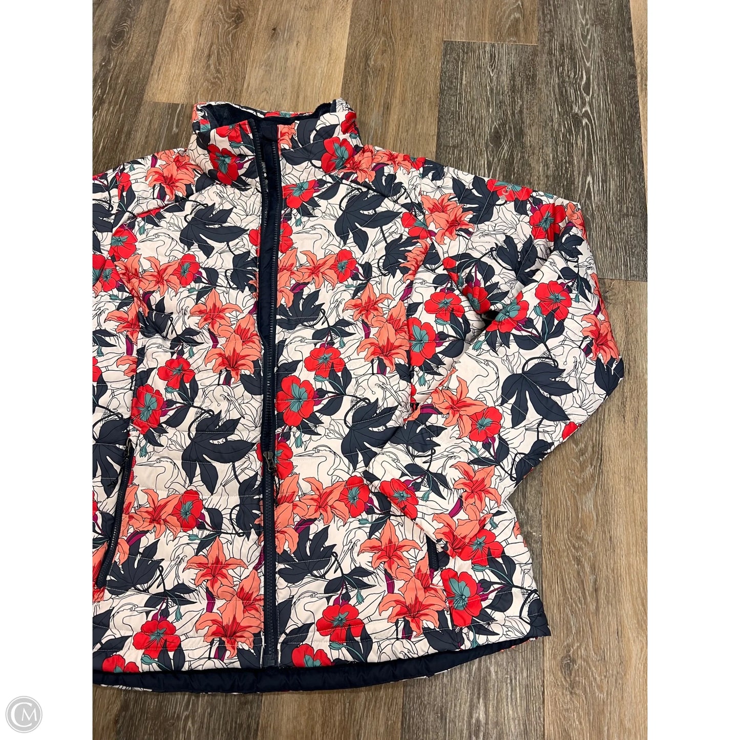 Jacket Puffer & Quilted By Columbia In Floral Print, Size: Xl