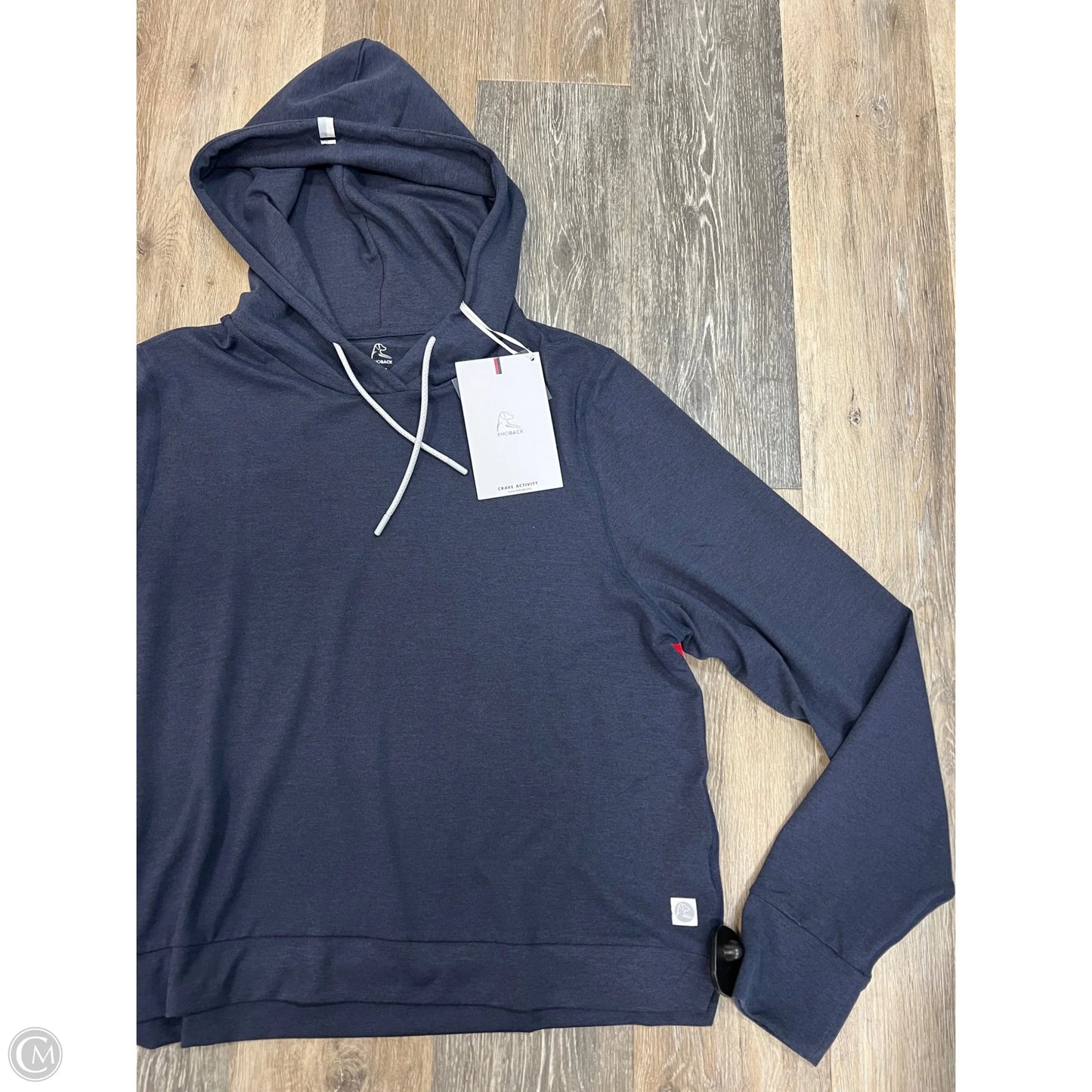 Athletic Sweatshirt Hoodie By Rhoback In Blue, Size: Xl