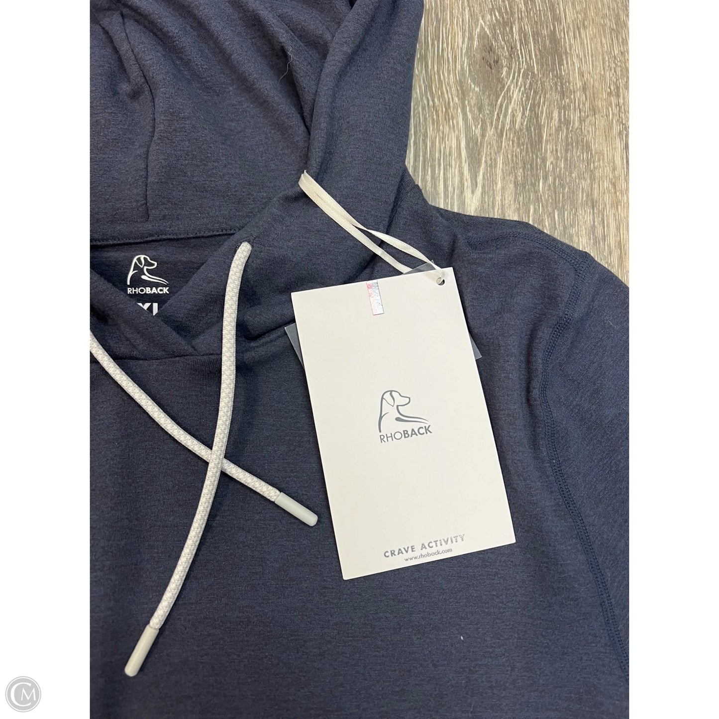 Athletic Sweatshirt Hoodie By Rhoback In Blue, Size: Xl