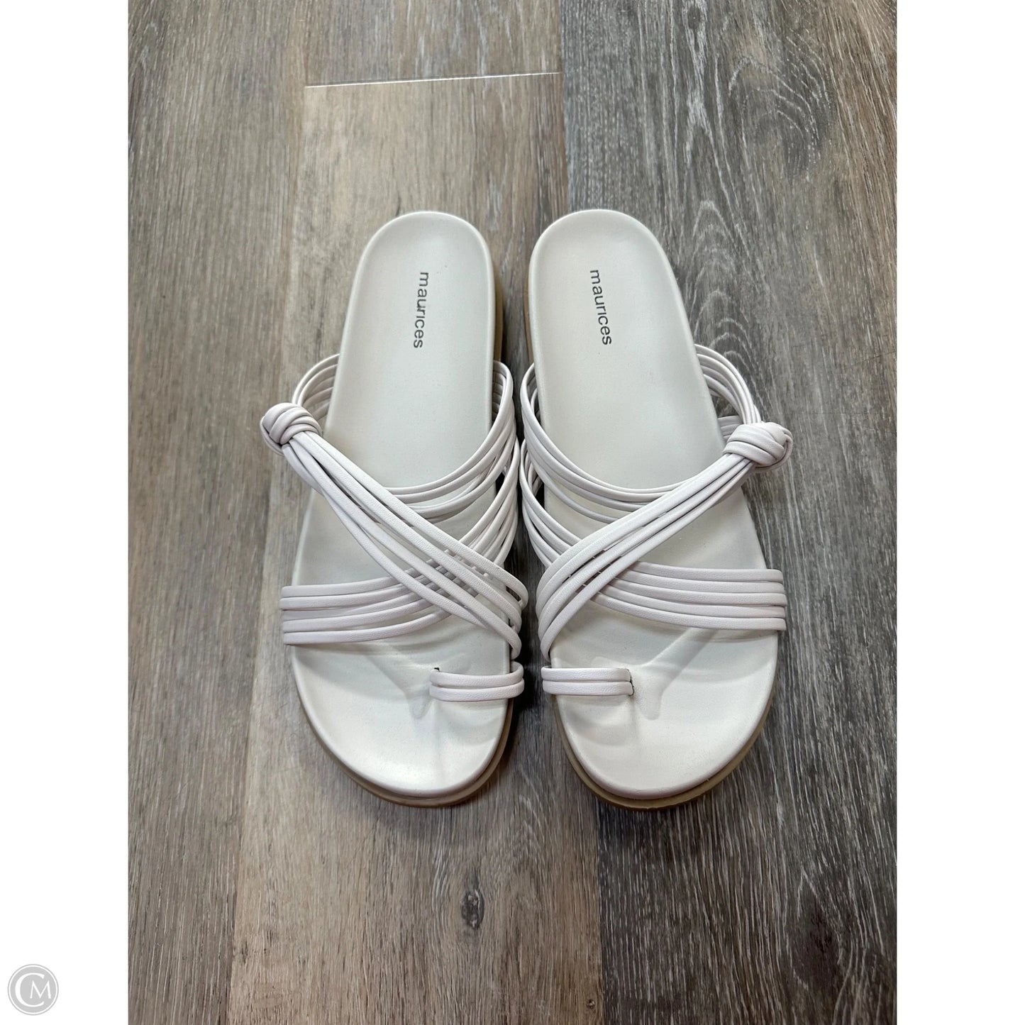 Sandals Flats By Maurices In White, Size: 9