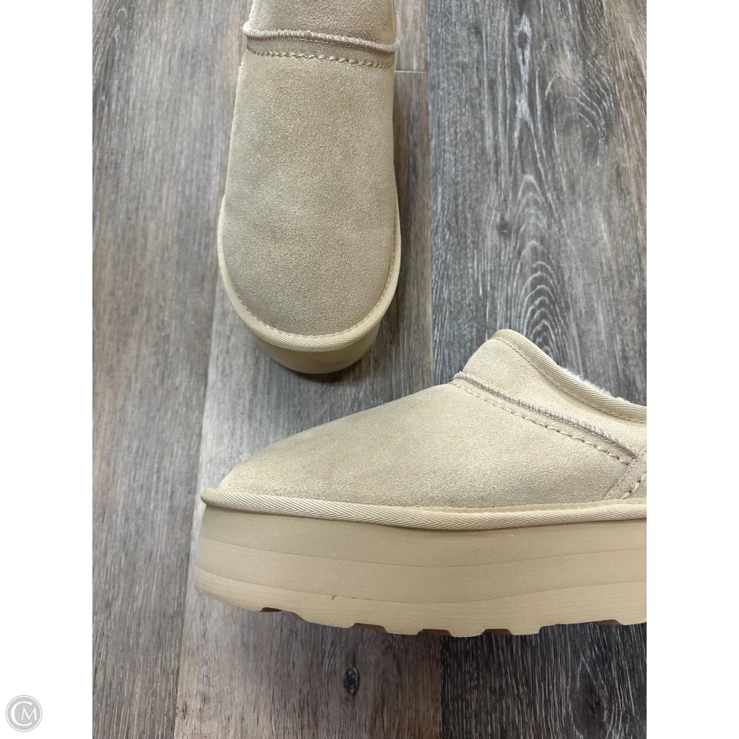 Boots Ankle Flats By Cushionaire In Tan, Size: 10