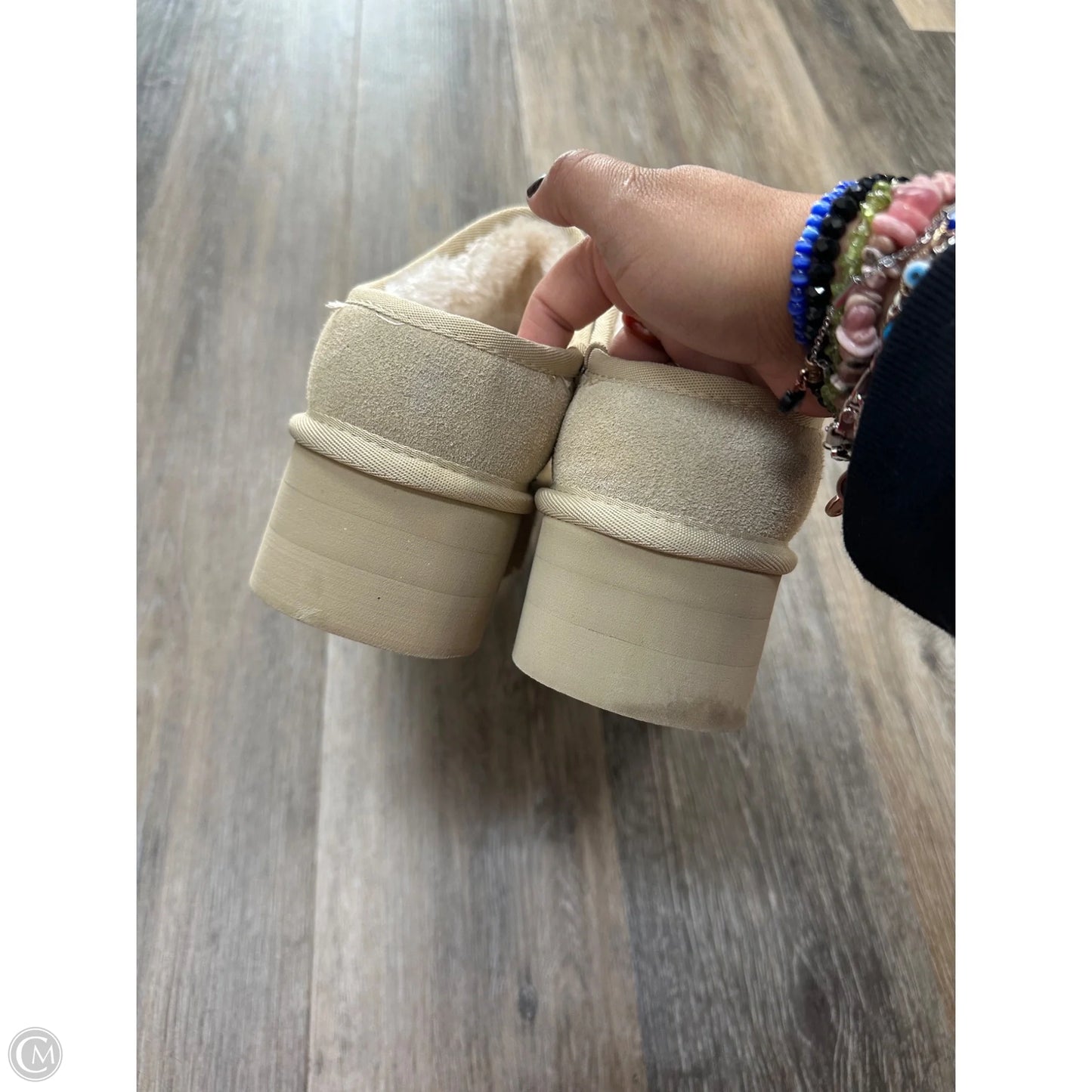 Boots Ankle Flats By Cushionaire In Tan, Size: 10