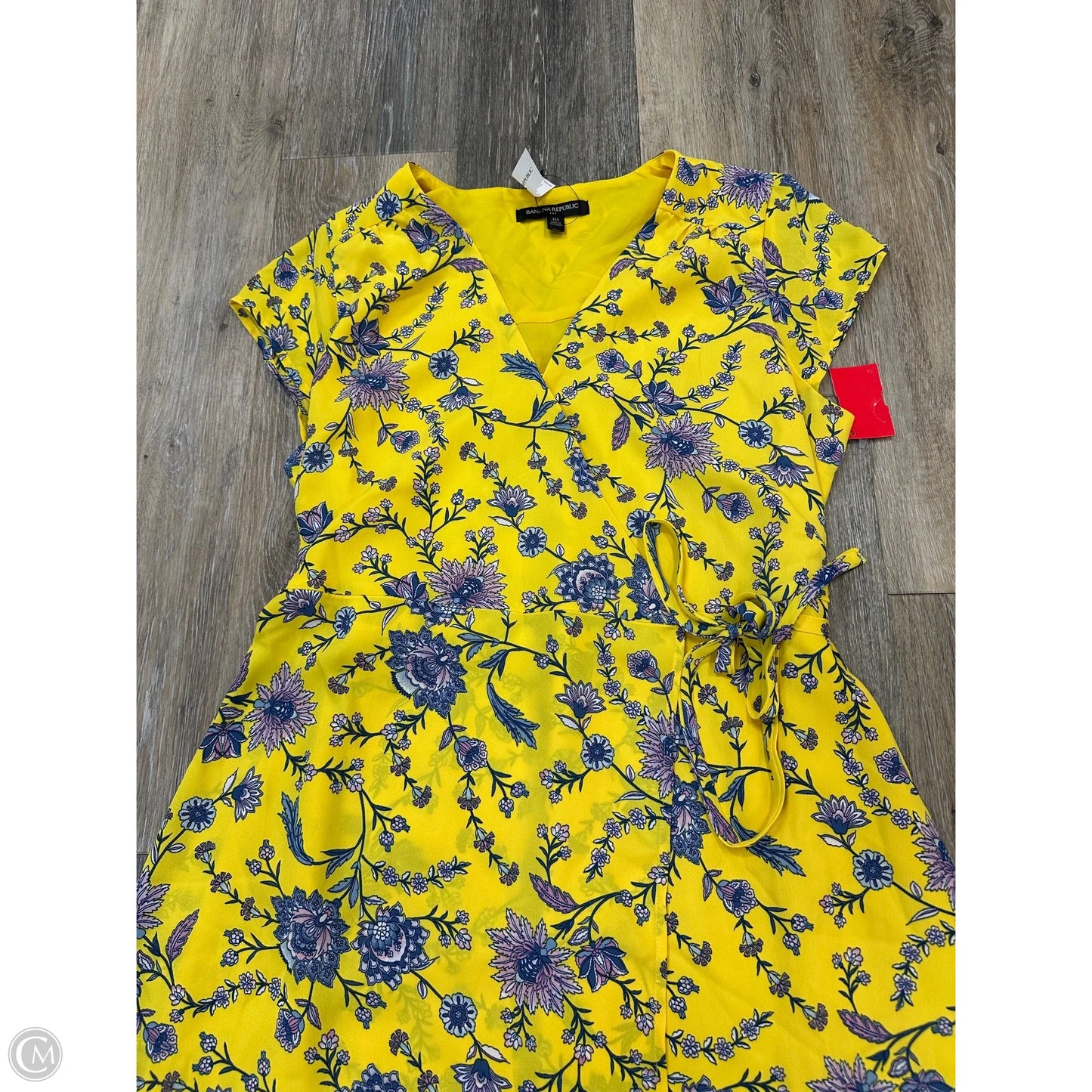 Dress Casual Midi By Banana Republic In Yellow, Size: 10