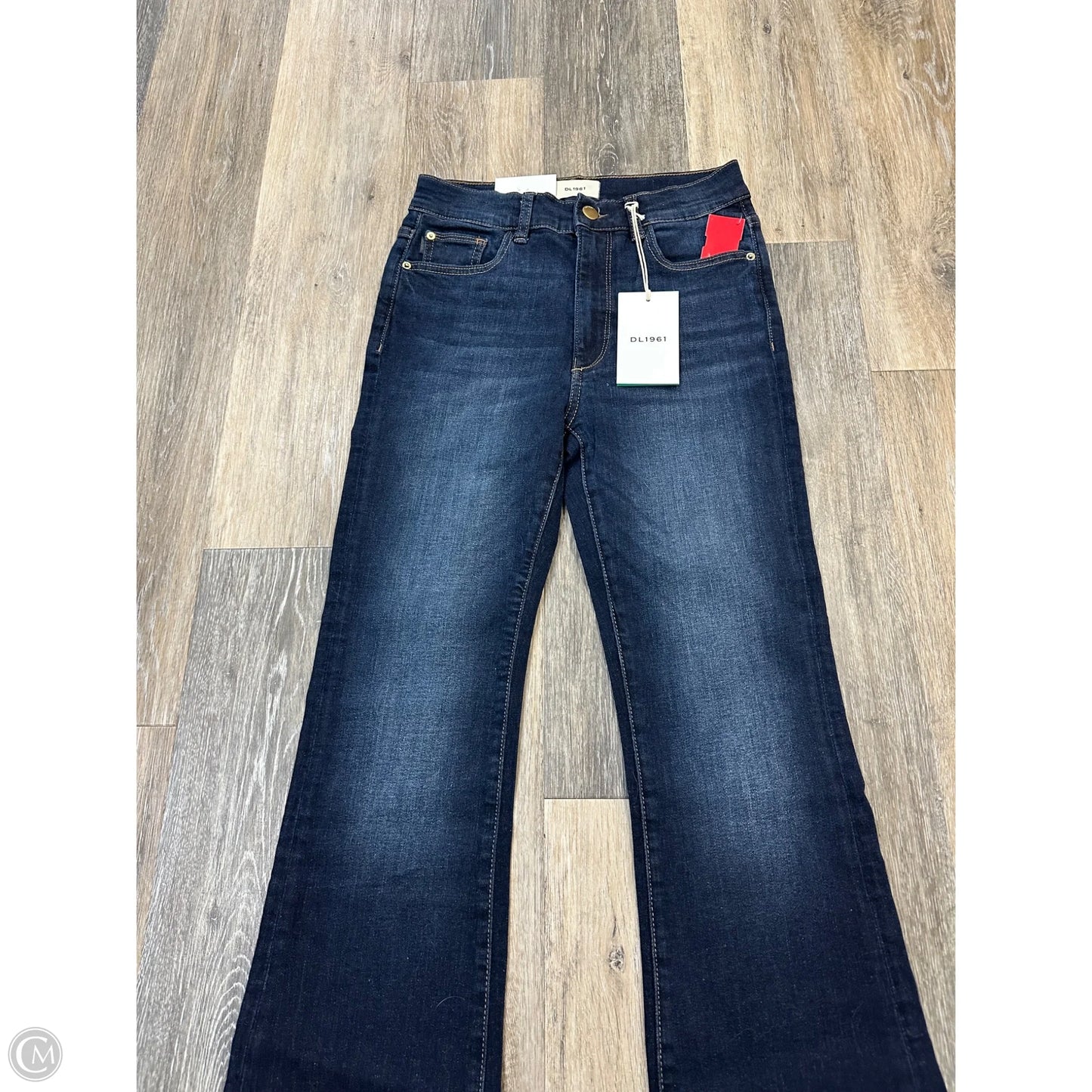 Jeans Cropped By Dl1961 In Blue Denim, Size: 4