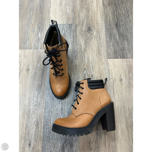 Boots Ankle Heels By Dr Martens In Brown, Size: 8