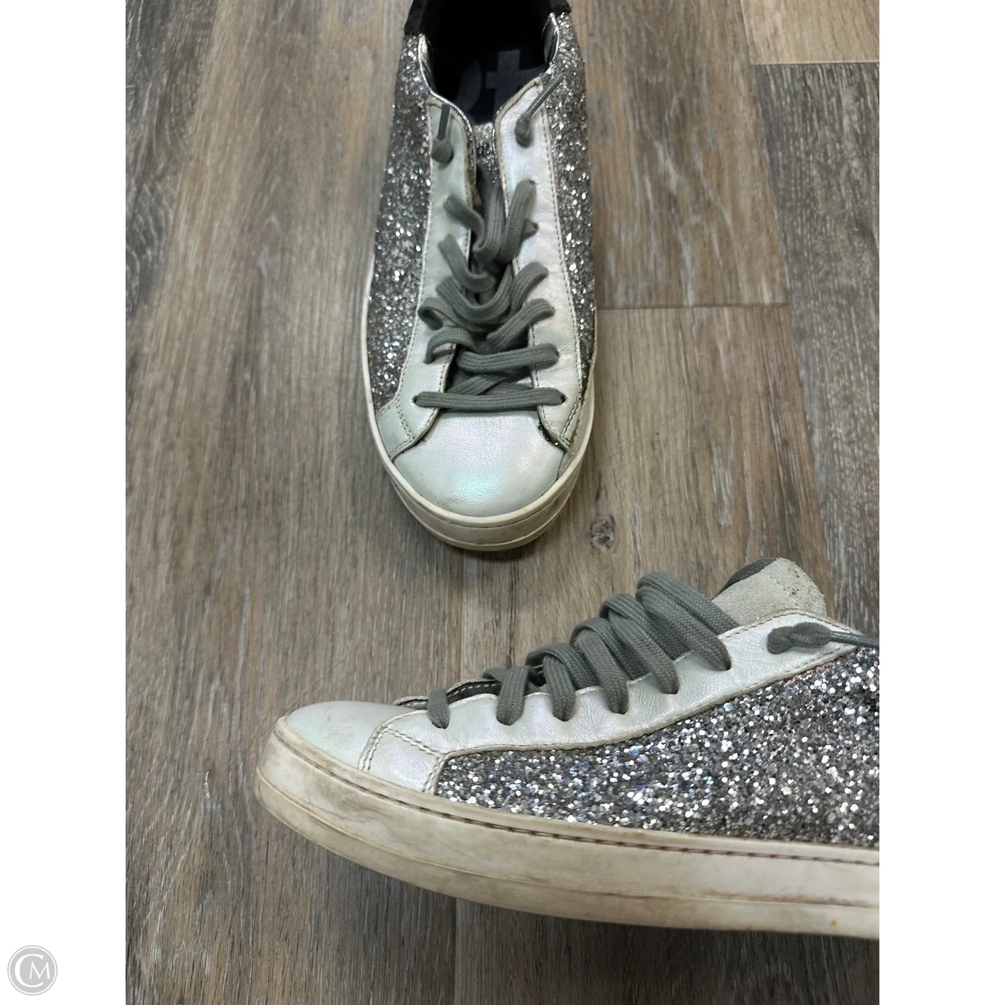 Shoes Sneakers By P448 In Silver, Size: 8.5