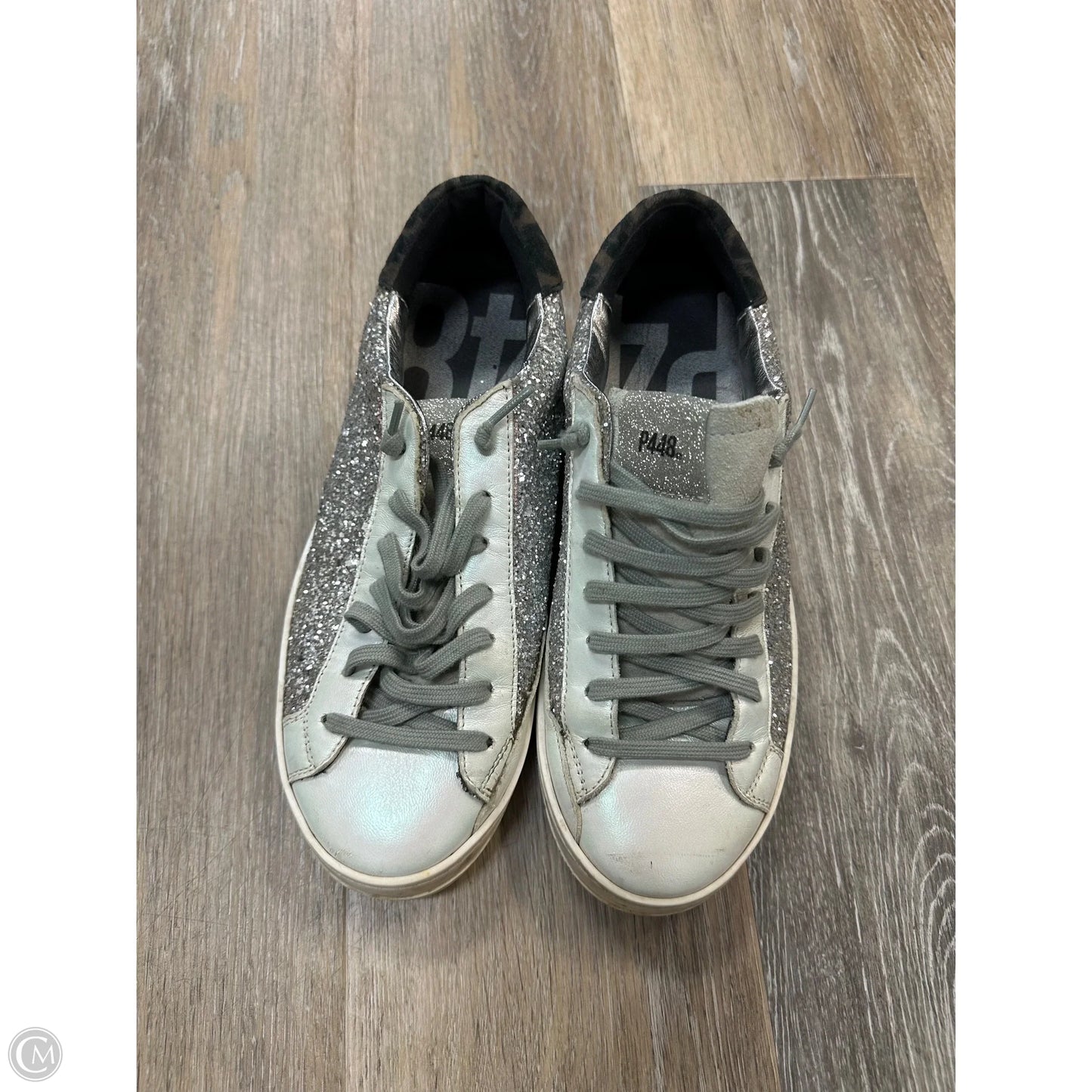 Shoes Sneakers By P448 In Silver, Size: 8.5
